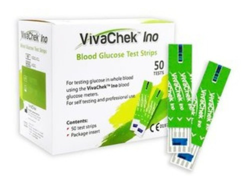 Vivachek Ino Tiras X 50 Glucosa En Sangre