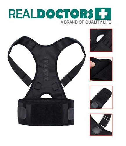 Imagen 5 de 7 de Faja Ortopedica Corrector De Postura Y Lumbar Trabajo