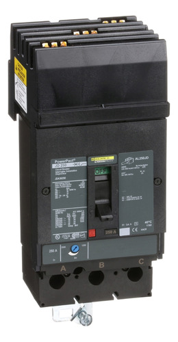 Jda36250 Circuit Breaker, Powerpact J, 250a, 3 Pole, 600vac