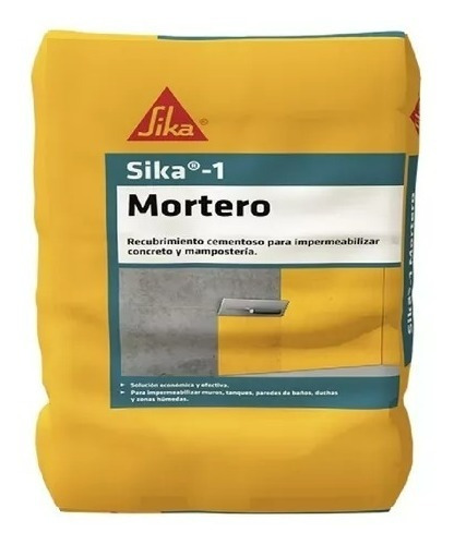 Sika 1 Mortero Blanco 25kl Impermeabilizante Paredes,cemento