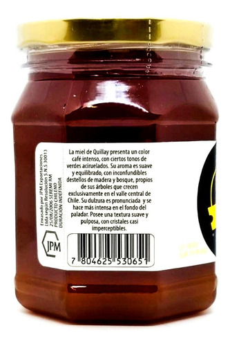 Imagen 3 de 7 de Miel De Abeja Pura Quillay 500g Cruda - Jpm