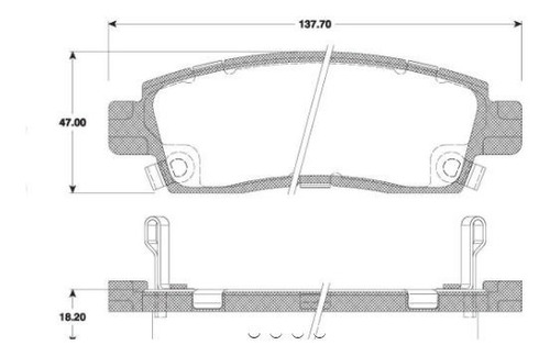 Balatas Traseras Isuzu Ascender 2003-2008 Cerámicas