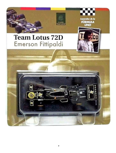 Lotus 72d 1972 #8 Fittipaldi World Champ - Leyendas F1 1/43