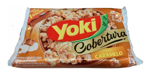 Pipoca De Micro-ondas Yoki Com Cobertura Sabor Caramelo 160g