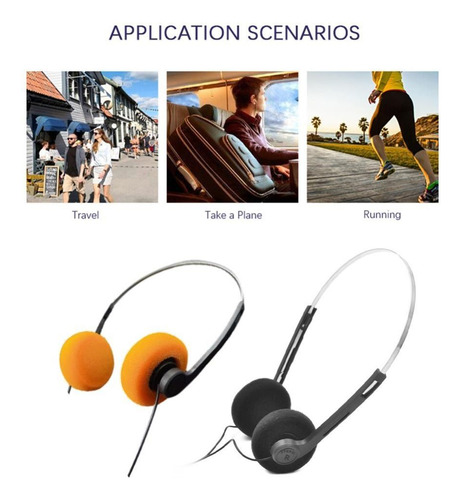 Auriculares Retro Portátiles Clásicos Vintage De Los 80