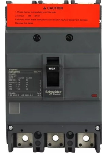 Interruptor Moldeado Easypact 3x150a 25ka 380v Ezc250n3150