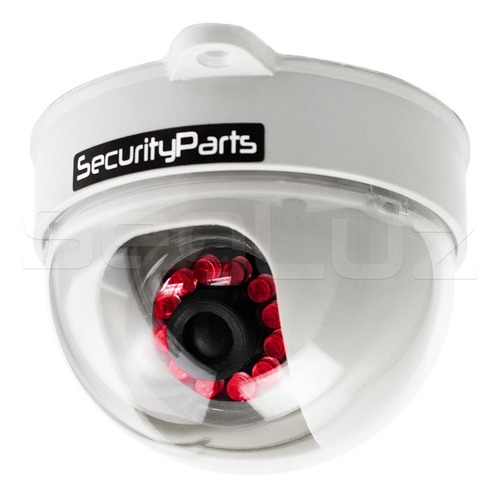 Imagem 5 de 7 de Câmera Segurança Dome Falsa Infra Com Led Security Parts