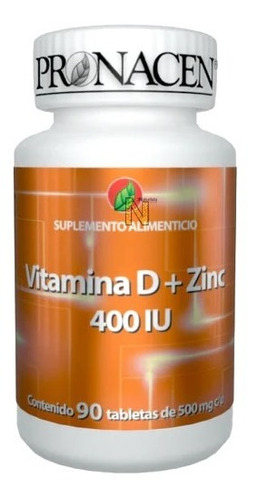 Vitamina D + Zinc (90 Tabletas) Pronacen