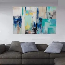 Comprar Cuadro Decorativo Abstracto Moderno Pintado A Mano Texturado
