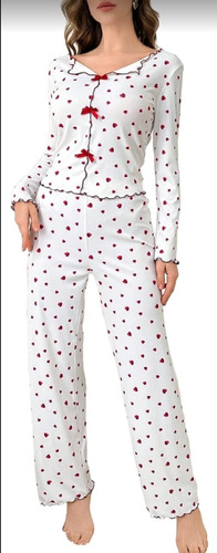 Pijama Mujer Shein Eeuu - Dos Piezas Para Otoño/invierno