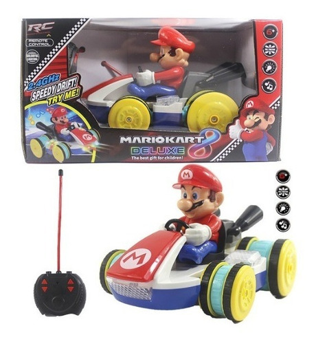 Carro A Contro Remoto Mario Kart Luces Y Sonido