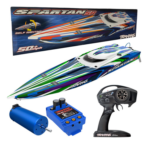 Lancha De Control Remoto Traxxas Spartan Sr 50mph Brushless