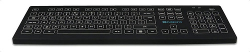 Teclado Médico Usb Negro 100% Higiénico Y Flexible Idioma Qwerty