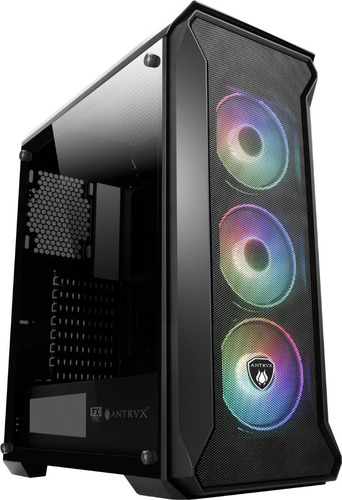 Case Gamer Antryx Sentry Con 3 Fan Argb - Vidrio Templado