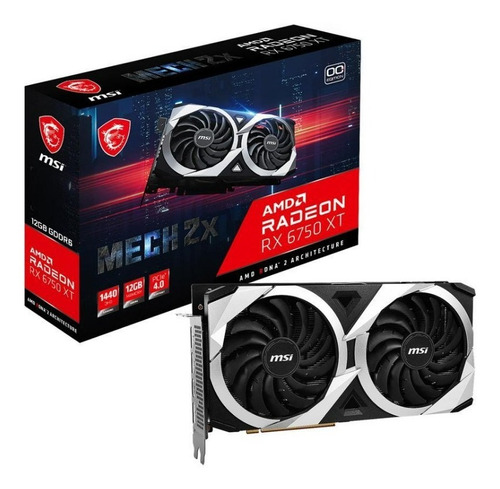 Tarjeta De Video Msi Mech Radeon Rx 6750 Xt 12gb Oc