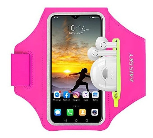 Brazalete Running Porta Smartphone Hasta 6.5pulgadas Rosa