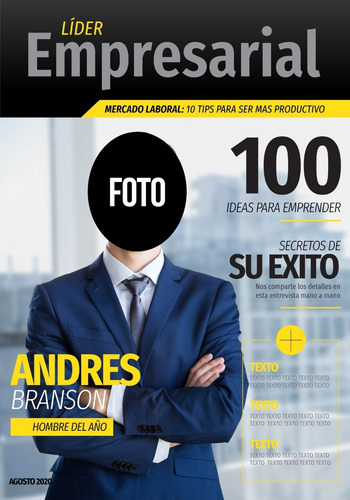 Cartel Recibida Tapa Empresarial - Imprimible Personalizada