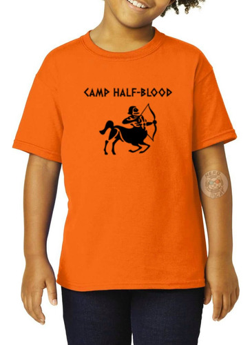 Infantil Camiseta Acampamento Meio Sangue Centauro Percy 