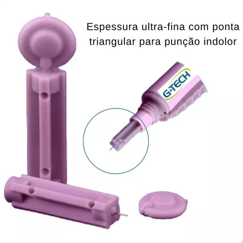 Glicose Kit Medidor G-tech Com Tiras E Lancetas Essenciais