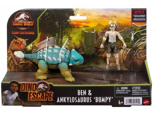 Imagen 1 de 6 de Ben & Bumpy Jurassic World Mattel