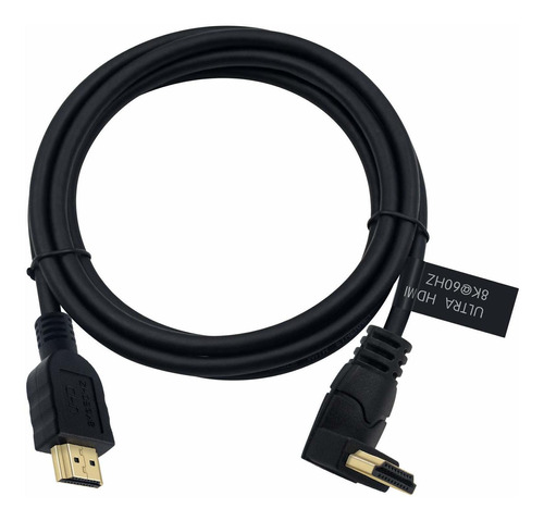 Poyiccot 8k Hdmi 2.1 Cable 6 Pies, 8k Hdmi 48gbps 90 Grados