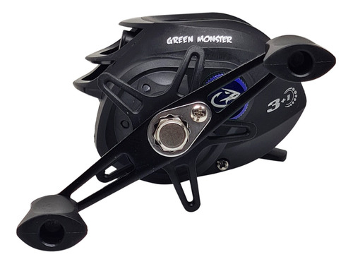 Imagen 5 de 6 de Reel Huevito Beast Blue Monster 104 Baitcasting 4 Rulemanes