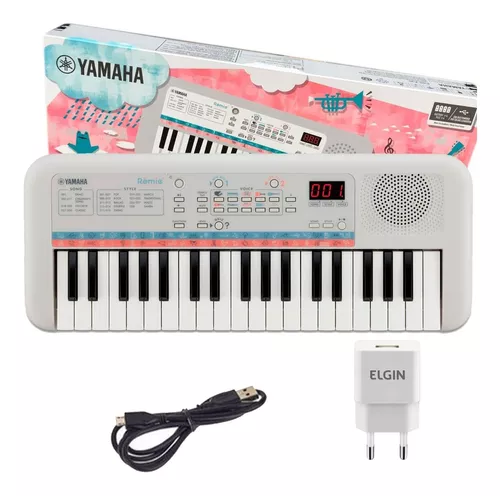 Teclado Infantil Yamaha Remie PSS-E30 Branco 