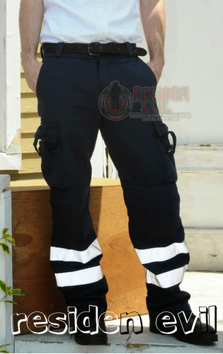 Pantalon Paramedico Con Reflejante Antirasgaduras Repelente