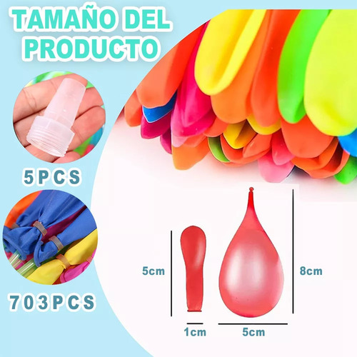 . Fiesta En La Piscina Con Globos De Agua De 777 Colores
