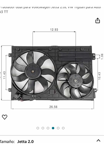 Ventilador Para Jetta 2.0 De Refrigeracion Para Condensador