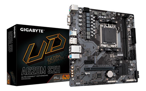 Placa Mãe Gigabyte A620m S2h, Amd Socket Am5, Ddr5,