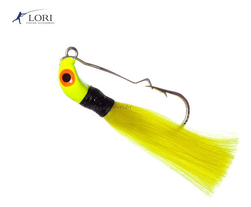 Isca Artificial Lori Jig Xuxinha Anti Enrosco Rabuda 16gr Cor Cor Amarela