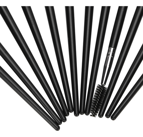 Juego De 12 Brochas De Maquillaje De Nailon En Polvo Para Co