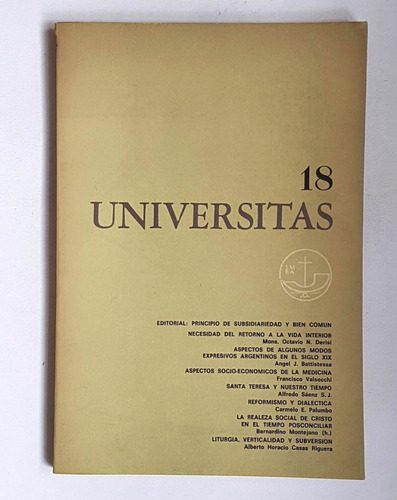 Revista Universitas Nº18, Angel Battistessa Y Otros