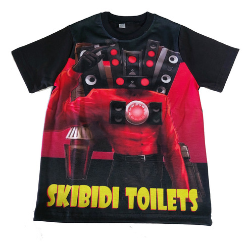 Skibidi Toilet Poleras Manga Corta