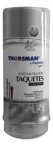 Juego De Fijacion Incluye Taquetes Y Tornillos Para Concreto