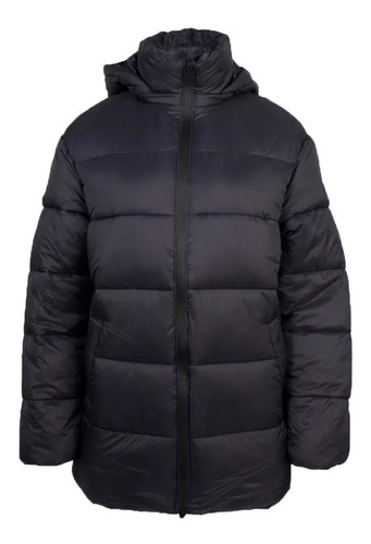 Campera Topper Lifestyle Hombre Bs Puffer Long Negro Cli