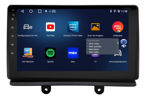 Multimidia Doblo 2002/2021 Android 14 2gb 64gb Voz 9p C/can