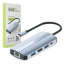 Comprar Mr. Gadgets Adaptador Hub Usb-c 9 En 1, Usb 3.0 Adaptador Usb-a, Sd, Ethernet Rj45, Hdmi 4k 30hz Usb-c, Pd 87w, Adaptador Multipuertos Para iPad Os, Android, Chrome Os, Mac Os, Windows, Color Plata
