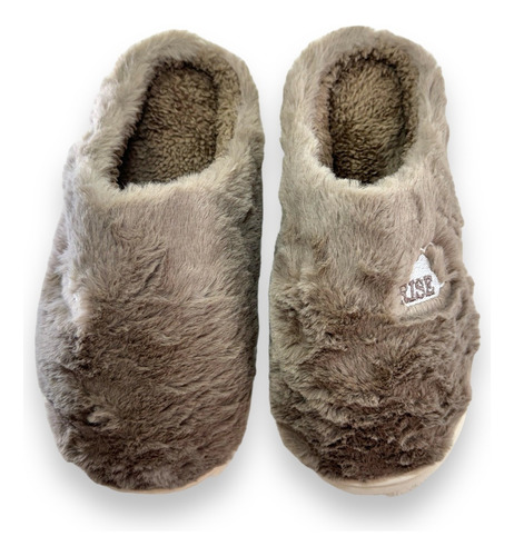 Pantufla Dama Chancla Sandalia Afelpada Con Bordado Nube
