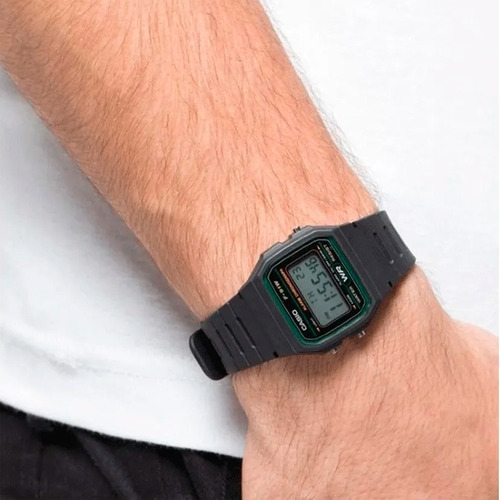 Reloj de pulsera Casio Collection F-91 de cuerpo color negro