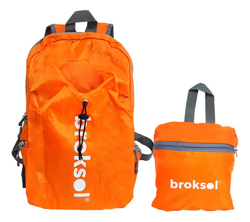 Mochila Broksol 15 Litros Comprimible Trekking Ultra Liviana