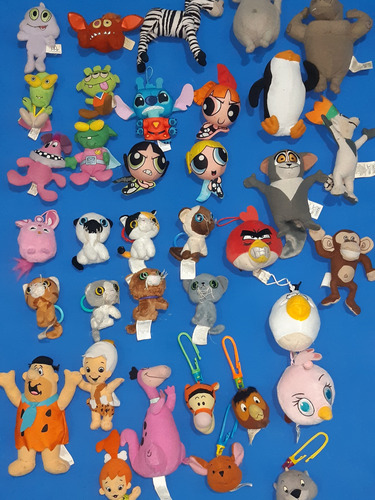 Lote 36 Peluches Mc Donals Burger King Azul (Usado)