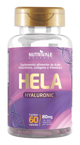 Ácido Hialurônico Nutrivale Hela Hyaluronic Vit C Colágeno