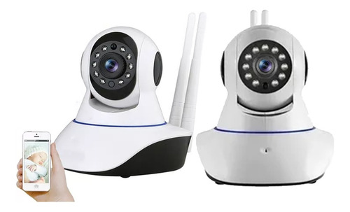 Camaras Ip Pack X2 Wifi Hd Vision Nocturna 360°