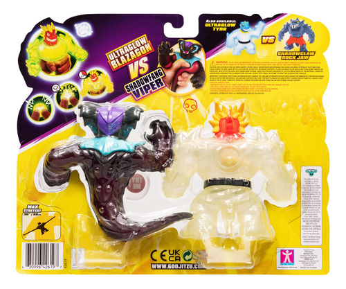 Paquete Toy Heroes Of Goo Jit Zu Glow Shifters Versus