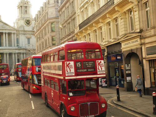 Cuadro Canvas Londres Ciudad Black And White Mundo M8