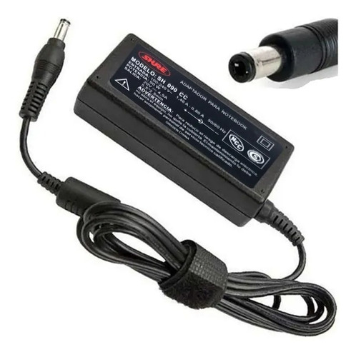 Imagen 2 de 10 de Cargador Universal Notebook Shure Sh-cnf65w-4 65w 19v 3.42a