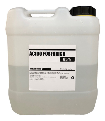 Acido Fosforico 85% 5 Kg | Cerveza Artesanal Corrector De Ph