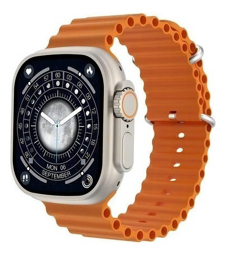 Funda para reloj inteligente W68 Ultra Series 8 con comando de voz NFC 2.0, color dorado